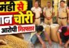 यमुनानगर: व्यासपुर मंडी से धान चोरी करने के मामले में दो आरोपी गिरफ्तार, चोरी की धान बरामद